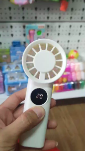 QUẠT CẦM TAY MINI HIỂN THỊ PIN KỸ THUẬT SỐ