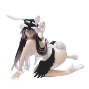 Bandai | 13CM Anime Figure albedo Bunny Girl Kneeling Anime Model Toys Gifts Collection Decoration Ornaments PVC