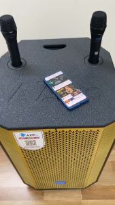 Loa kéo Bluetooth chính hãng AZPROAZ-1508-ABass 40-3 đường tiếng mạch 10 núm chỉnh có ReverbTặng 2 mic không dây