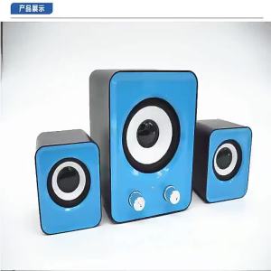 ลำโพงมินิ ลำโพงซับวูฟเฟอร์ ลำโพงพกพาขนาดเล็กสำหรับคอมพิวเตอร์ตั้งโต๊ะ แล็ปท็อป ศัพท์ 2.1 เป็นกลาง