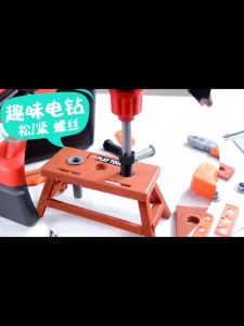 38/39/41/42 PCS Mainan Toolbox Kit Insinyur Simulasi Alat Perbaikan Mainan Berpura-pura Bor Listrik Kit
