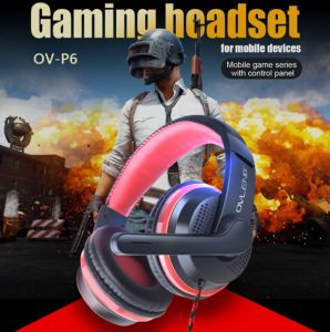 OVLENG P6 Stereo Gaming Headphone 120° Rotatable Microphone with 3.5mm Jack