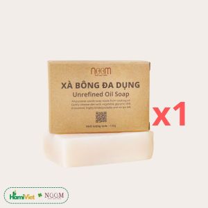 Xà bông đa dụng vị nguyên bản 100g Noom mùi nhẹ tự nhiên làm sạch cơ thể giữ ẩm dưỡng da mềm mịn