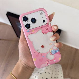 Sanrio | Ốp Điện Thoại Hoạt Hình Dễ Thương Hello Kitty Thiết Kế Y2K Dành Cho iPhone 17 Pro Max 16 Pro Max 15 Pro Max Tương Thích Với Các Mẫu iPhone 17 16 15 Vỏ Nhựa Chống Xước