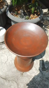 Cobek Piring polos Tanah Liat ukuran diameter 35cm