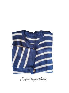 Cardigan Rajut Himawari dengan 2 Saku Tempel dan Kancing - Nyaman dan Modis - Santai