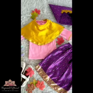 Baju Minang | Setelan Adat Padang Anak Perempuan | Kostum Fotografi Karnaval Pesta Ulang Tahun
