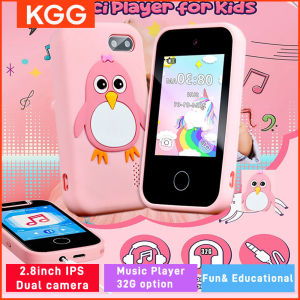 32GB Kids Smart Phone 2.8 IPS Mini Toy Phone Music Player 28 Games Alarm Clock Flashlight Dual Camera Educational Funny Toys