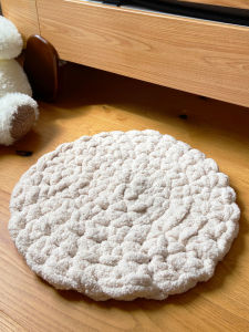 Floor Mat Hand-Woven Stuffed Chair Cushion Thick round Cushion Simple Home Doorway Foot Mat Window Cushion Seat Cushion