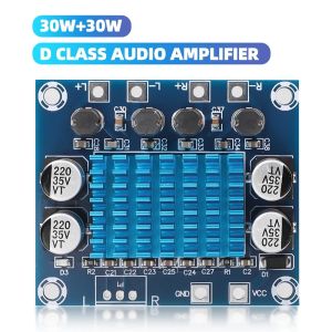 Kebidumei | XH-M543 TPA3116 D2 2*120W Dual Channel Digital Stereo Audio Power Amplifier Board High Power DIY 240W Amplificador Sound Board