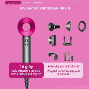 Máy Sấy Tóc Không Cánh Công Suất Cao 110.000 Vòng/phút Chuyên Nghiệp 200 Triệu Ion Âm Làm Khô Nhanh Chăm Sóc Tóc Gia Đình Kèm Đầu Khuếch Tán