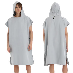 Quick Dry Microfiber Hooded Beach Towel High Absorbent Gym Sauna Travel Surfing Swimming Light Bathrobe Cloak Changing