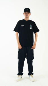 TENDENCIES Tshirt Oversized Error Not Found Black