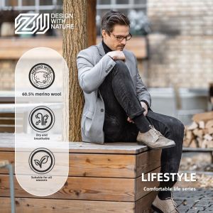 Business Commuting Thin Breathable Men Women Merino Wool Socks Anti Slip Invisible Short Socks Comfortable Sports Outdoor