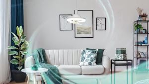 SG【READY STOCK】360 ° Rotation Electric fan Lamp LED Ceiling Dual-purpose Smart Fan Lamp Remote Lights 48W/60W Chandelier Kitchen/Toilet Electric Fan