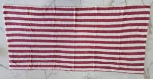 ผ้าขนหนู ผ้าเช็ดตัว ลายริ้วน่ารัก ผ้านุ่ม ไม่เป็นขุย ขนาด 70 × 140 ซม.