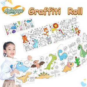 Aoduoyaya Childrens Graffiti Large Drawing Paper Coloring Drawing Paper Scroll DIY Painting Educational Toys