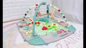 [109x97.5x54cm]Thảm chơi thông minh 3in1 kích thích giác quan vận động phát triển tư duy cho bé từ 0 đên 2 tuổi con khỉ