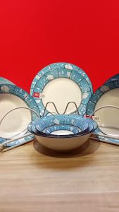 CAMELIAN BLUE plate bowl soup bowl rice bowl Glass ware CERAMIC PLATE