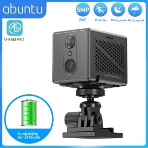 Camera Wifi Không Dây HD 5MP Giám Sát Mini Với Pin 2400mAh Phát Hiện Con Người PIR An Ninh Ngoài Trời Trong Nhà Điều Khiển Ứng Dụng O-KAM PRO