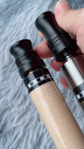 Cơ bida TL CUE - Cơ cao cấp gỗ phong già - Ren Uniloc - Chuôi quấn da - Leopard Billiards