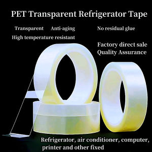 PET transparent non-marking refrigerator tape Medium adhesive tape tearing off non-marking high temperature resistant single-sided tape automotive glass printer fax machine air conditioning interior refrigerator electrical appliances internal fixing speci