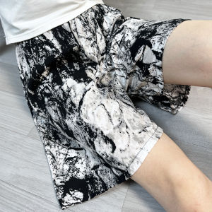 Summer Cotton Silk Shorts Womens Loose Fit Five-Point Artificial Cotton Pants Comfortable Home Wear Casual Straight Leg Trousers