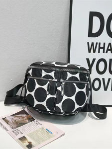 High Texture New Saddle Bag Lightweight Nylon Cloth Cross-Body Bag Casual Womens Bag K-style Easiest for Match Special-Interest Shoulder Bag Fashion