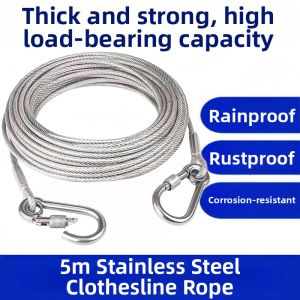 Multi-Purpose Outdoor Steel Wire Balcony Rope