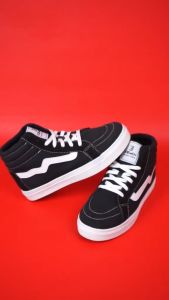 Sepatu Sneakers Pria Wanita Joemen J 91 High Black White Natural Brand Lokal Sepatu Pria Casual