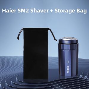 Haier | Haier Electric Shaver for Men Portable Travel Friendly Full Body Washable Rotary Shaver Single Blade Head Any Skin Type