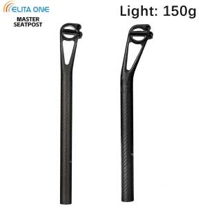 elitaone Bicycle Carbon Seat post Setback 5/25mm MTB/Road Seatpost 27.2/30.9/31.6/25.4mm Titanium screws Light 150g