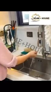 HOME + HOUND 1pcs stock no.AAA,Kitchen Sponge Holder Dishwashing Rack Cloth Holder Hanging Kitchen Sink Organizer Drainer