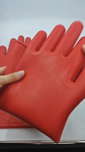 Sarung Tangan Listrik Anti Setrum 12KV Karet Alam