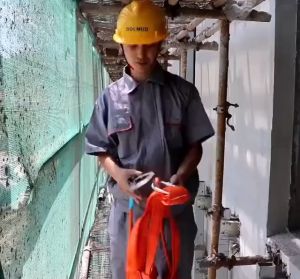Body Harness with Hook Fall Protection Harness 3 Meters Half Body Safety Harness for Construction