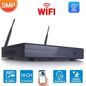 16CH H.265 5MP Wireless NVR Recorder Wifi CCTV Camera System P2P IP Camera Network Video Recorder NVR For ESeeCloud APP 8CH