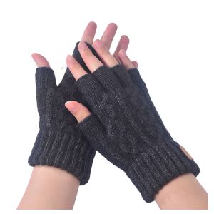 WRELS | 1/2/3Pairs Winter Fingerless Gloves Thick Elastic Warm Running Driving Knitted Gloves Half Finger Cycling Working Gloves