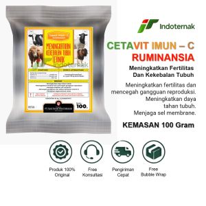 Cetavit Imun-C Ruminansia - Vitamin Sapi Kambing Domba Untuk Daya Tahan Tubuh