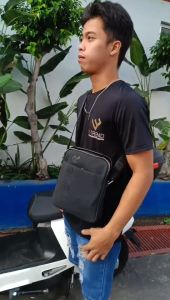Mr. Classy Archie Crossbody Bag Sling Bag for Men Travel Top Handle Small Square Bag for Boys