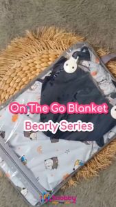 Snobby Baby Blanket On The Go Selimut Gendong Selimut Tutup Stroller Selimut Bayi Cover Asi Motif Bearly Jolly Series