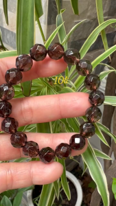 Vòng Tay Chuỗi Nữ Đá Thạch Anh Khói Nâu Giác tự nhiên Đậm Đẹp size hạt 10mm nữ mệnh Thổ có 450k/1 chiếc