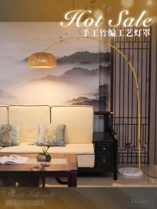 Standing Lamp Nordic Luxury Floor Lamp Living Room Stand Lamp Light Standing Japanese-Style Creative Bedside-Use Vertical Reading Lamp 落地灯