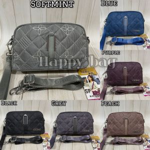 Pouch/Tas Selempang Wanita Chibao Kanvas Bordir CB05282-N22 3sleting (2 Tali)