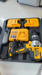 Stanley Impact Drill+Angle Grinder Cordless Brushless Combination Pack With 4 Batteries Original