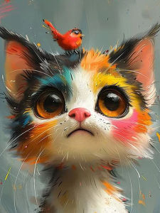 HUACAN Cross Embroidery Kit Cat Animal 11CT Hobbies Creative Diy Needlework Decorative Paintings Handmade Art Gift