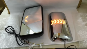 CHROME MIRROR + COVER WITH LED 12V/24V ISUZU NPR PRO NLR PRO LORRY SET