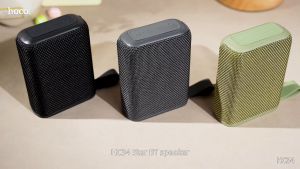 HOCO HC34 ลำโพงบลทูธไร้สาย กันน้ำ IPX4 รองรับ TWS TF Card 52mm 5W ลำโพงบลูทูธพกพา เสียงดัง เบสแน่น