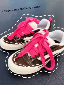 Vans Bread Shoes Laces Knu Skool Fire Dragon Fruit Color Wide Flat Adidas Shark Shoe Rope Fashionable Shoe Accessories