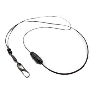 Sweat Resistant Whistle Lanyard with Silicone Elastic Whistle