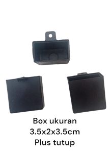 Box plastik elektronik ukuran 3.5x2x3.5cm